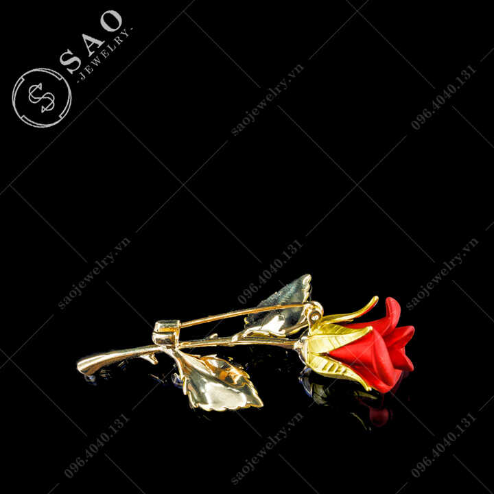 Hoa hồng cài áo nữ thanh lịch SAO - C700