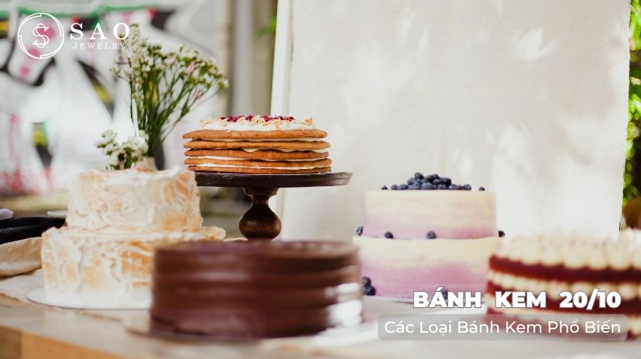 Các Loại Bánh Kem Phổ Biến Cho Ngày 20/10