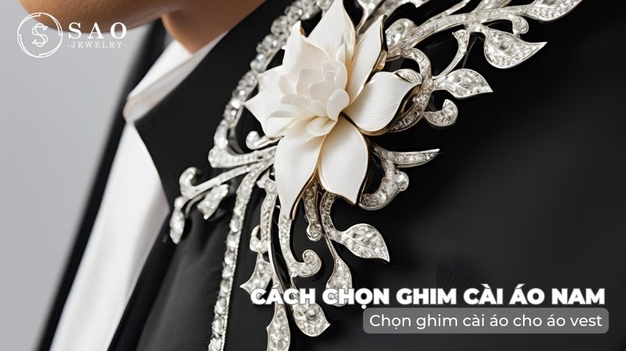 Chọn ghim cài áo cho áo vest