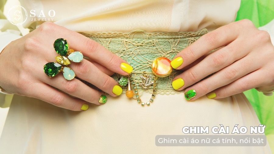 Ghim cài áo nữ cá tính, nổi bật